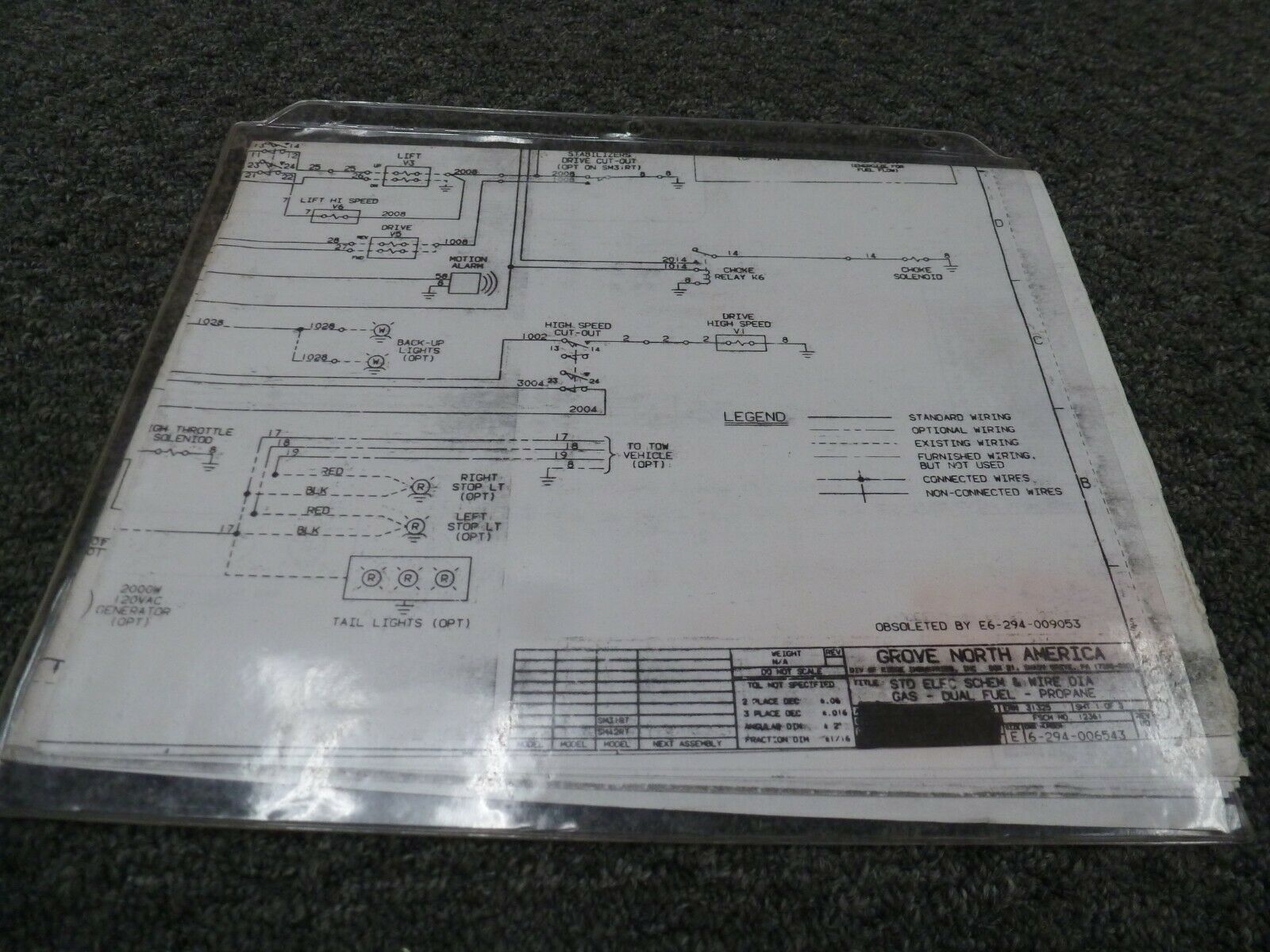 Grove SM3269 Lift Electric Wiring Diagram Manual Grove SM3269 Lift Electric Wiring Diagram Manual