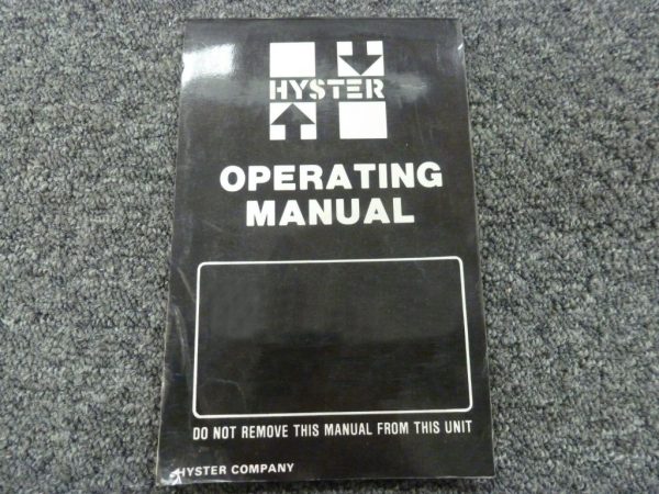 HYSTER H155XL MANUAL PDF visual data 8