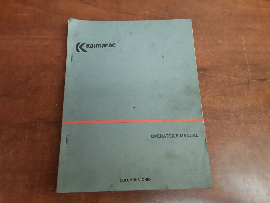 KALMAR DC13.6-600 FORKLIFT Owner Operator Maintanance Manual KALMAR DC13.6-600 FORKLIFT Owner Operator Maintanance Manual