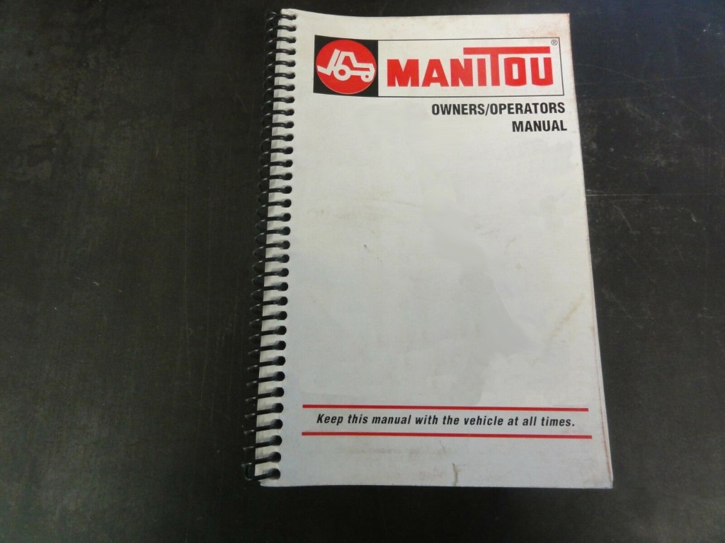 MANITOU 105VJR LIFT Owner Operator Maintanance Manual MANITOU 105VJR LIFT Owner Operator Maintanance Manual
