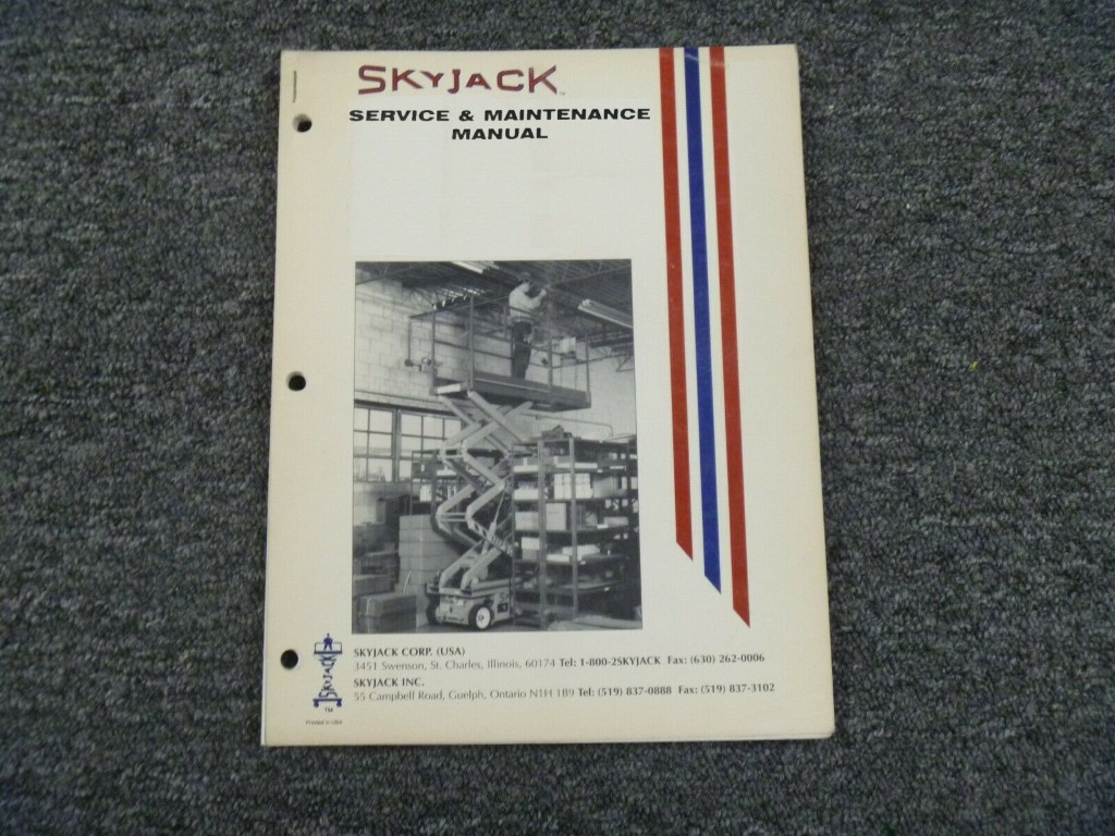 Skyjack SJ46AJ Lift Shop Service Repair Manual Skyjack SJ46AJ Lift Shop Service Repair Manual