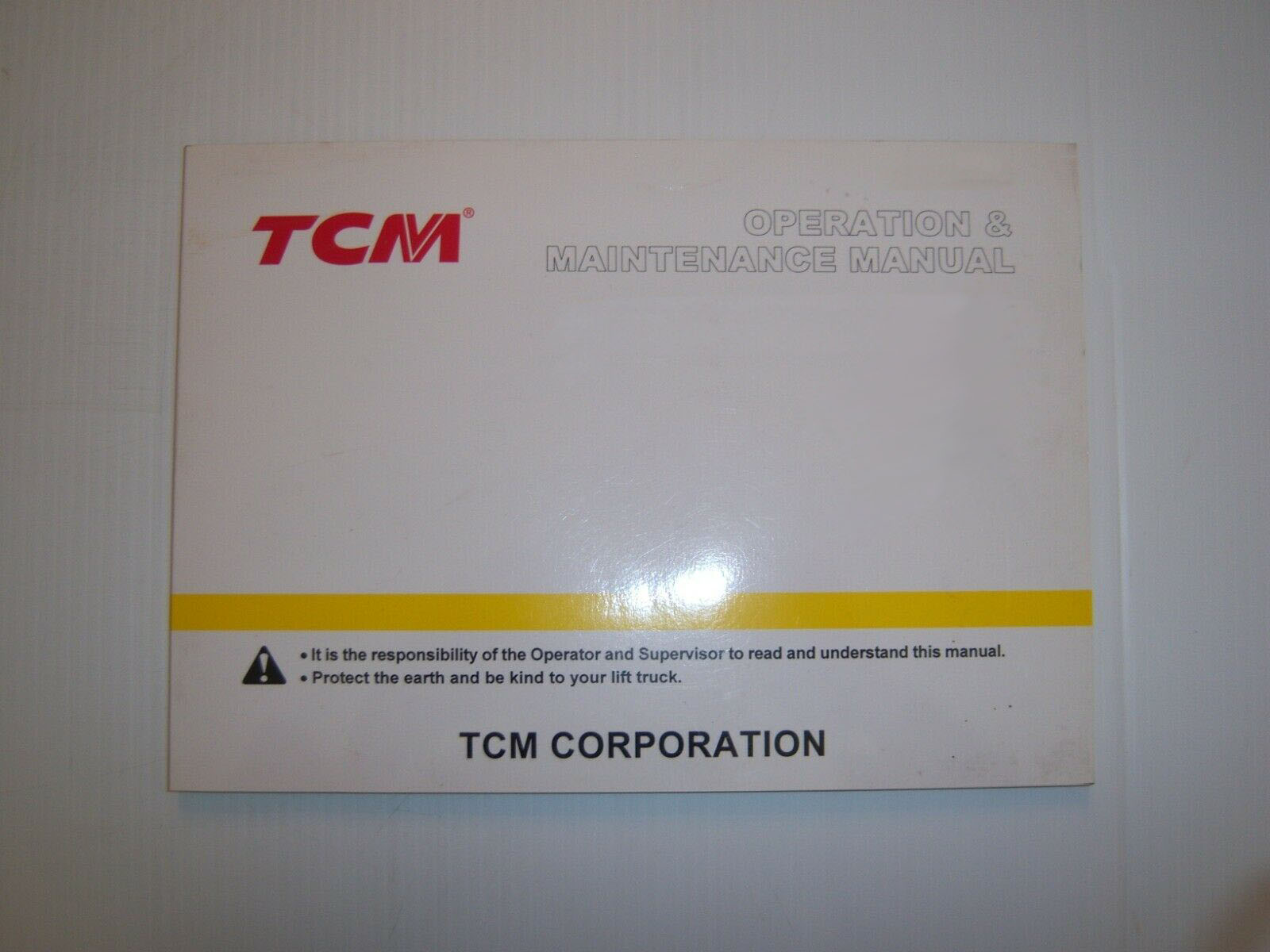TCM FHG30N8 Forklift Owner Operator Maintanance Manual TCM FHG30N8 Forklift Owner Operator Maintanance Manual